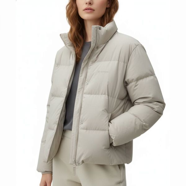 SNOWPEAK APPAREL ランドエア ウィメンズ スタンドネック ヘビージャケット S25WWGDJ43 サンドベージュ