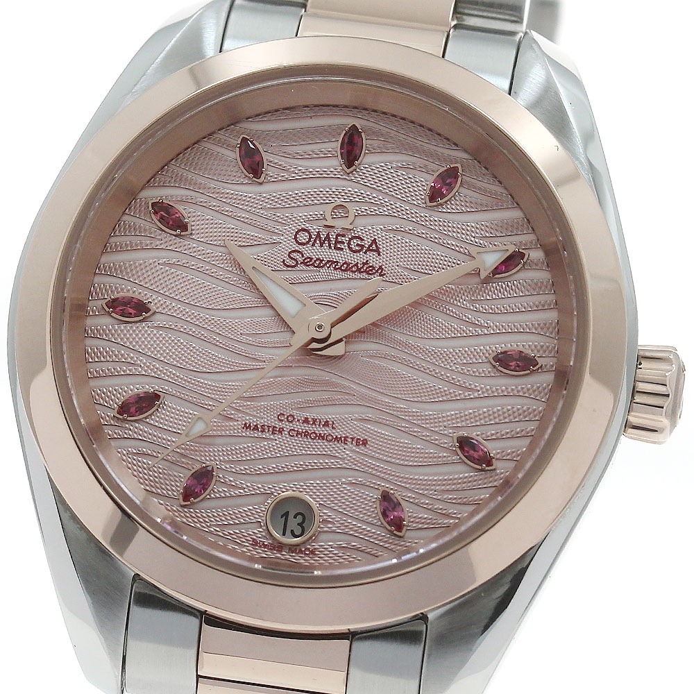 オメガ OMEGA 220.20.34.20.60.001 シーマスター アクアテラ コーアクシャル 11P 自動巻き レディース 良品 保証書付き_869077【中古】