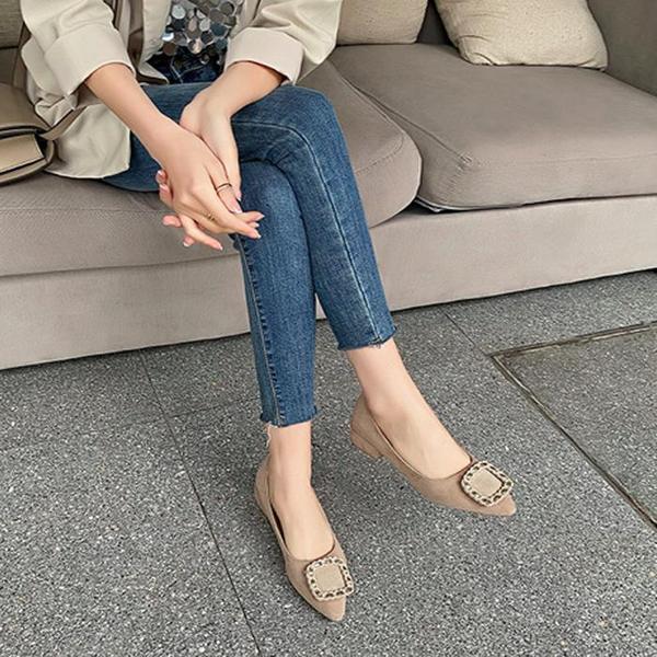 703 スエード レディースシューズ フラットシューズ レディースパンプス シューズ ローファー (S6838893)