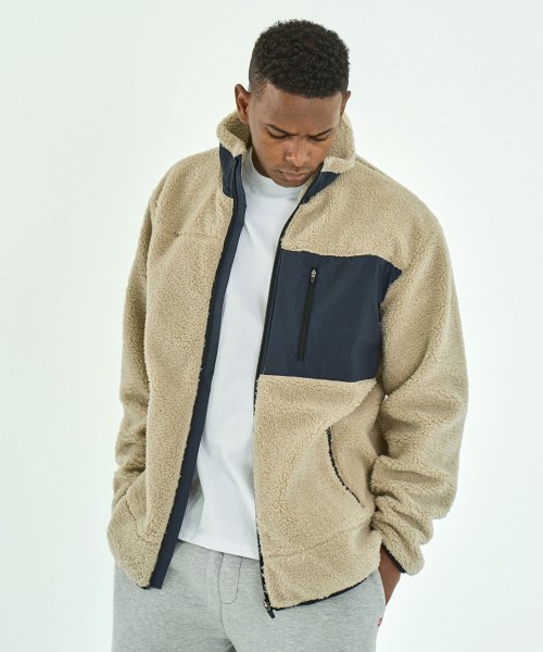 ランキングや新製品 Classic Woven Fleece Jacket (BeigeNavy) その他 アウター