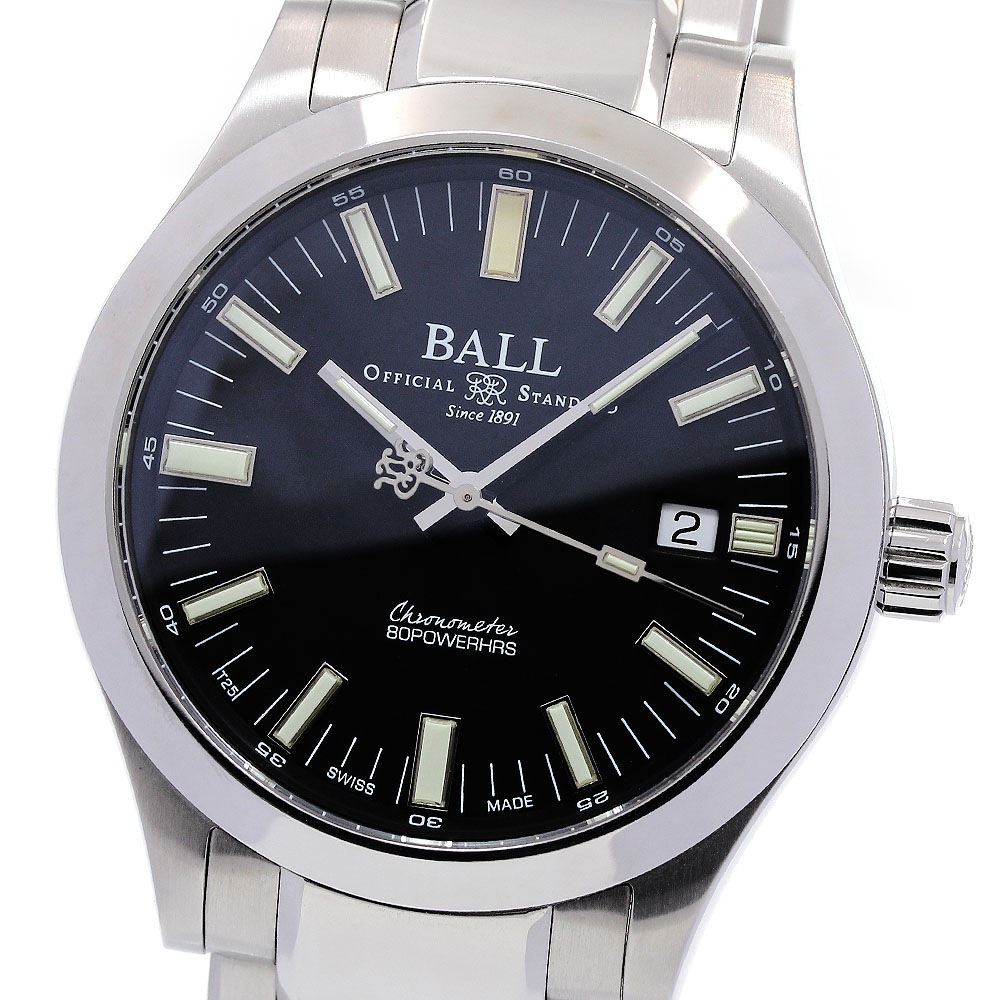 ボールウォッチ BALLWATCH NM2032C-S1CJ-BK エンジニアM マーベライト デイト 自動巻き メンズ 箱・保証書付き_844747【中古】 105,765円