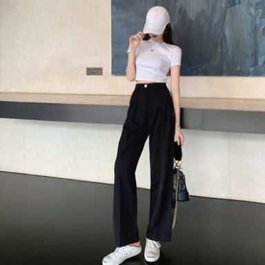 2色 セットアップ 半袖 春 夏 きれいめ カジュアル かわいい ルームウェア ロングパンツ ワイドパンツ ロング ロング丈 五分袖 Uネック ラウンドネック クルーネック スリム タイト 細身 スト