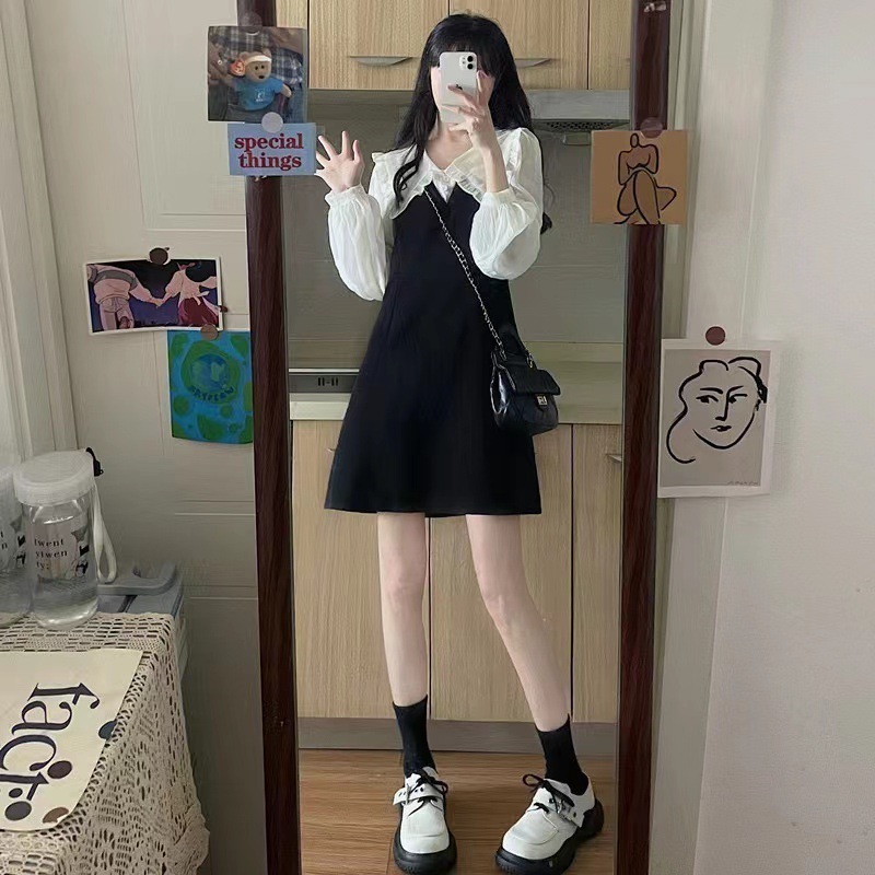 2025秋新作婦人服優しくシックなドールカラードレス秋フレンチニッチデザイン 4,689円