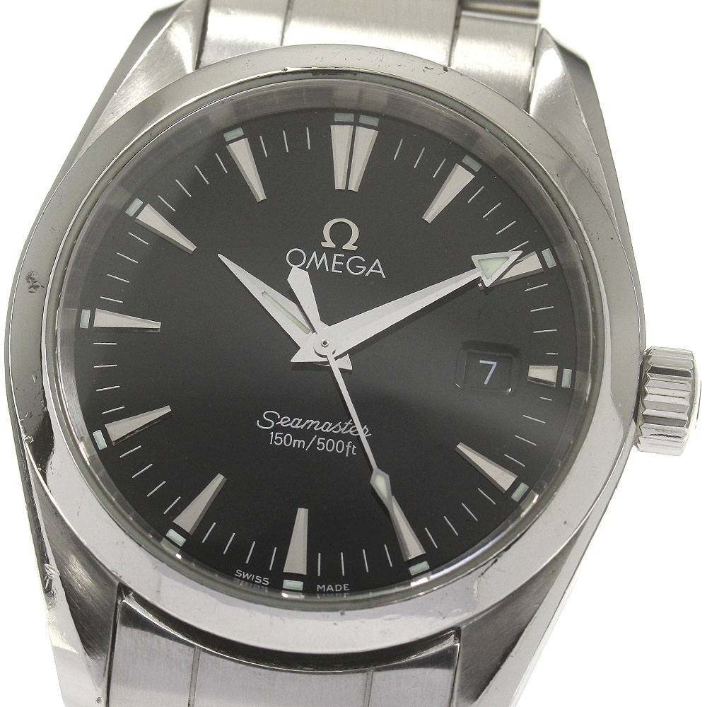 オメガ OMEGA 2518.50 シーマスター アクアテラ デイト クォーツ ボーイズ _834138【中古】