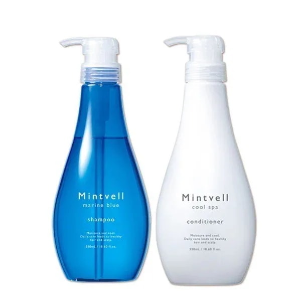 ミントベル マリンブルー シャンプー 550mL + スパコンディショナー 550mL セット