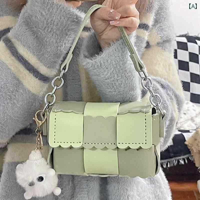 ショルダーバッグ レディース 鞄 ギフト 秋冬 韓国 おしゃれ かわいい ファッション レザー 革 グリーン ピンク ブラック