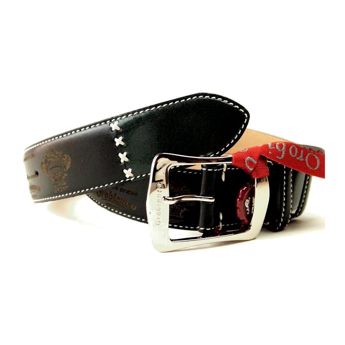 オロビアンコ レザーベルト 718015 ブラック メンズ 質屋出品