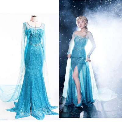 【3日間限定SALE】アナ雪サプライズ　アナドレス　大人 3日間限定SALE】アナ雪サプライズアナドレス大人