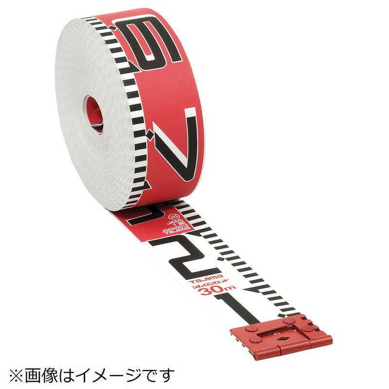 TJMデザイン　タジマ シムロンロッド長さ 30m/裏面仕様 1mアカシロ/紙函　SYR-30K