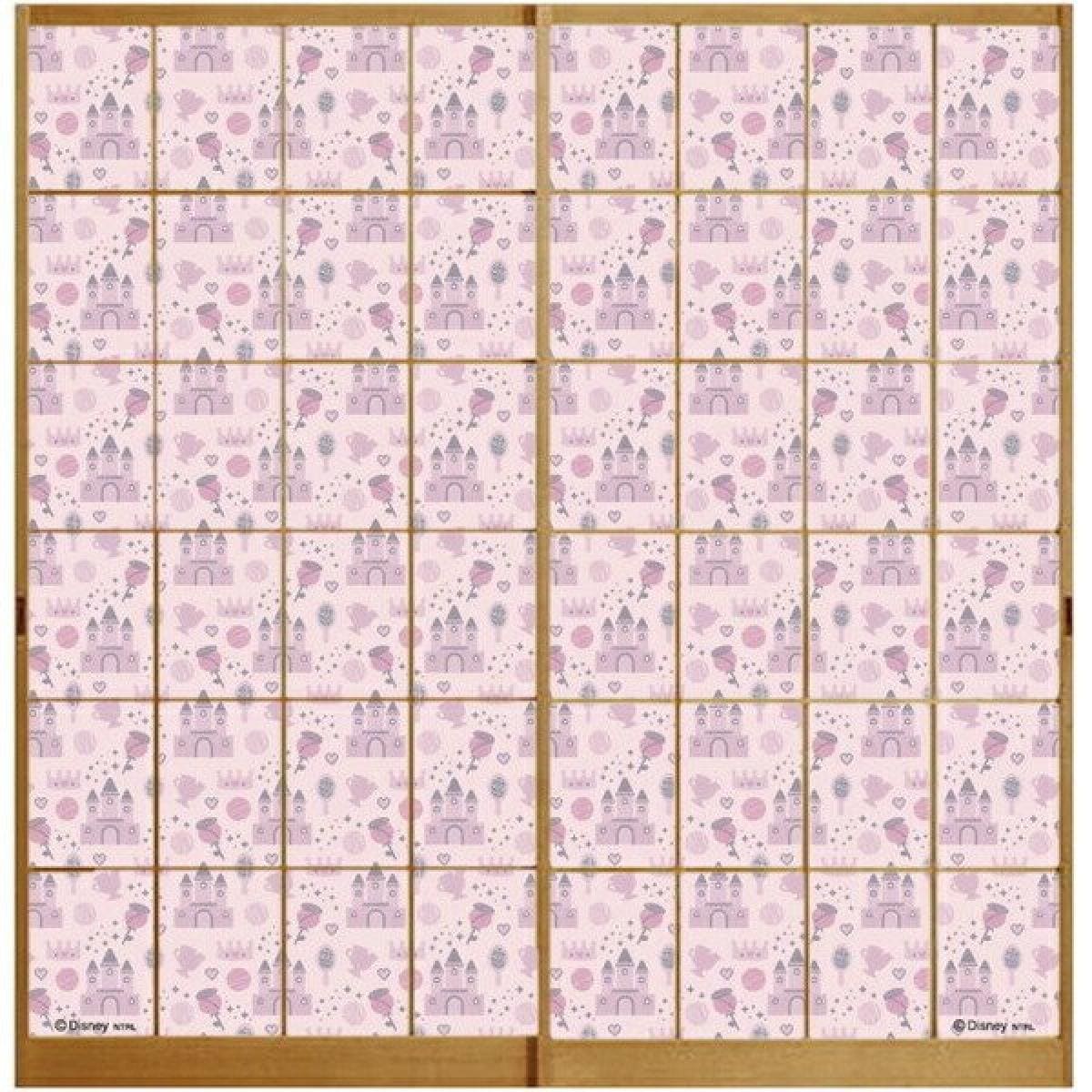 アサヒペン ディズニー プリンセス柄 障子紙 NTLD-013S 92cm182cm 2枚組用 貼り換え 和室 リメイク 簡単 張り替え プリンセス