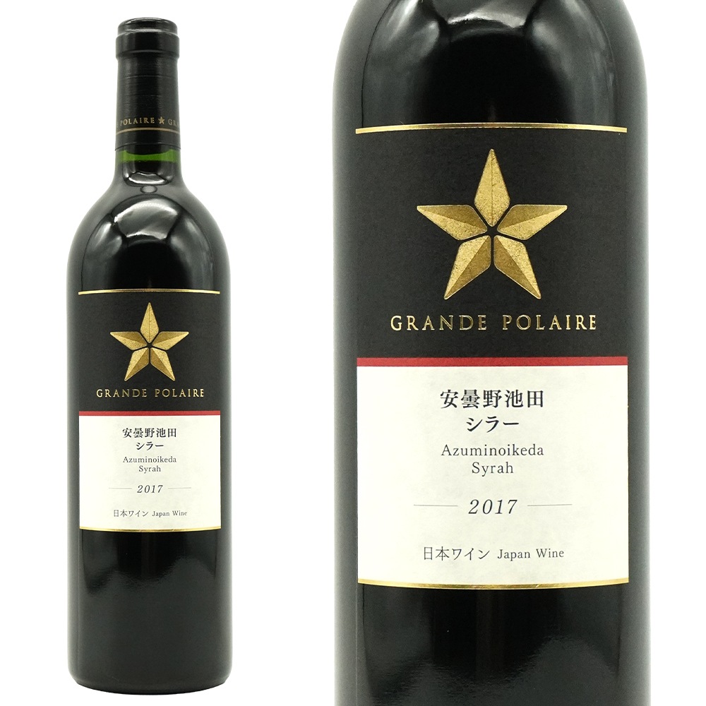 安曇野池田 シラー 赤 2017 蔵出し限定品 グランポレール 安曇野池田元詰　Decanter World Wine Awards 2023ブロンズAzuminoikeda Vineyard