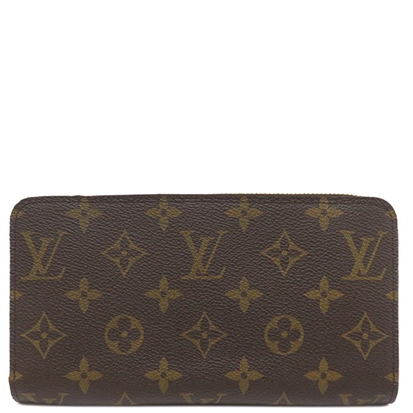 ルイヴィトン LOUIS VUITTON 長財布 ジッピー ウォレット モノグラムキャンバス モノグラム ゴールド金具 茶 ラウンドファスナー M60017 CA4110 【箱】 【保存袋】【中古