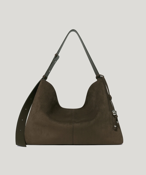 【OVHEE】 Tave Suede Shoulder Bag_Dark Olive ショルダーバッグ 正規品