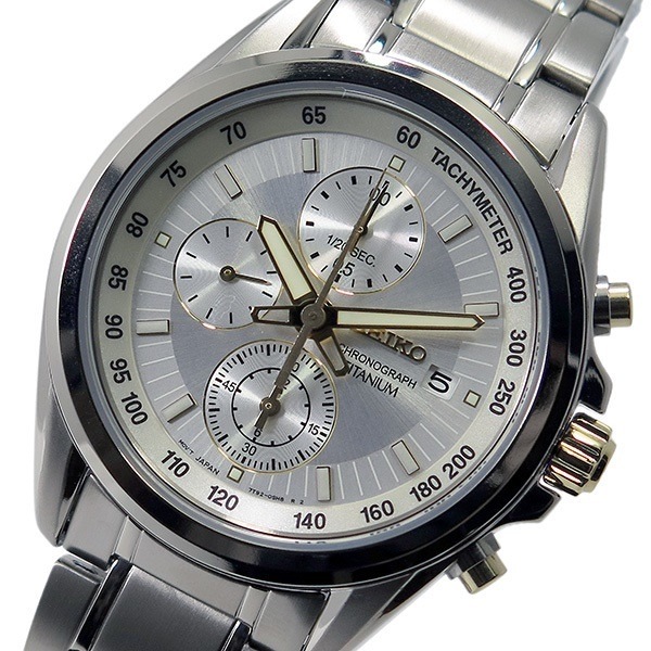 驚きの価格  メンズ クオーツ クロノ SEIKO セイコー 腕時計 シルバー SNDC95P1 その他