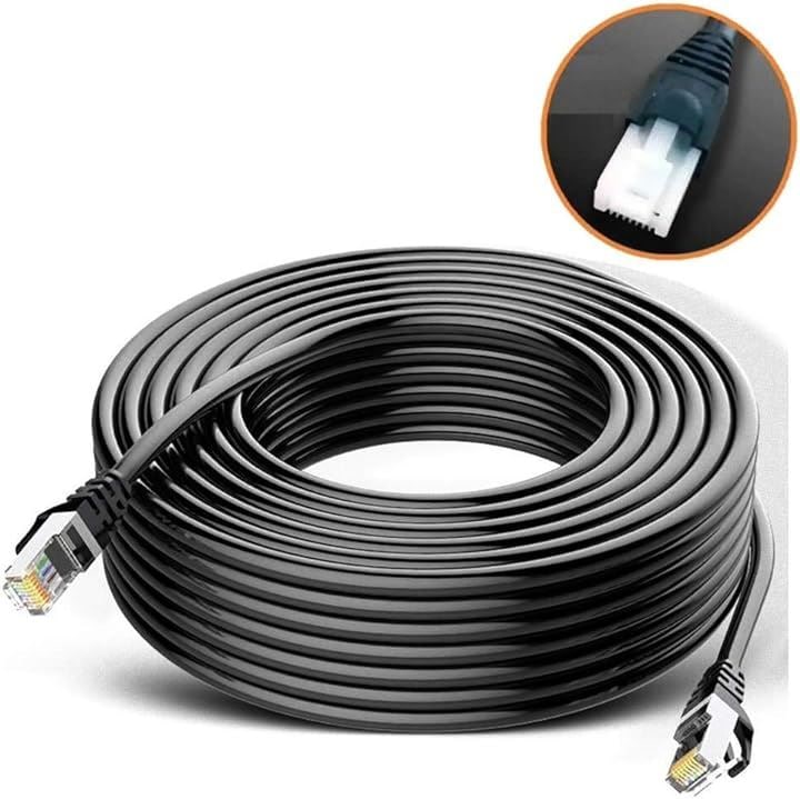 CAT6A 屋外用 LANケーブル 10Gbps 2重被覆 PoE対応( 100m 改善版)