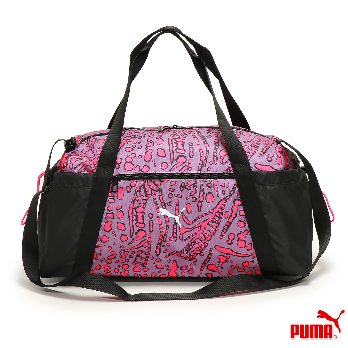 AT ESS スポーツバッグ メンズ/レディース/中学生/高校生/大学生 ダッフルバッグ パープル/オレンジ 090782