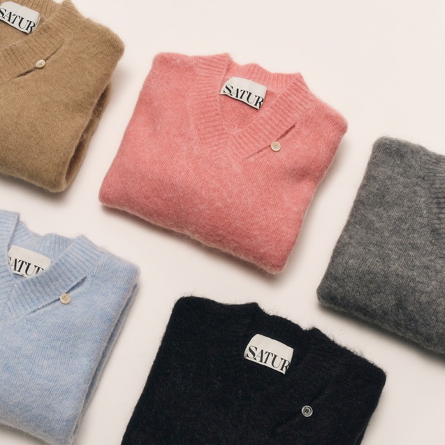 Essen Two Tone Mohair Pullover Knit/ユニセックス