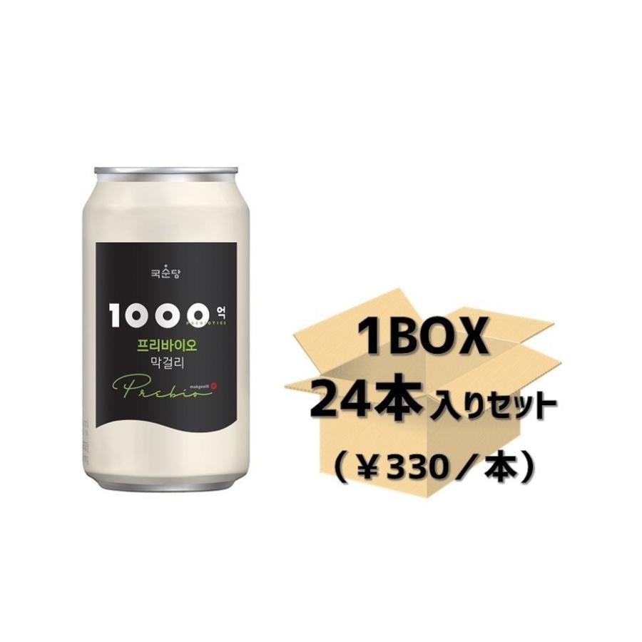 麹醇堂 1000億プリバイオマッコリ CAN 350ml(1BOX 24缶入りセット) 6,494円
