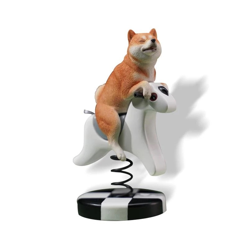 JXK 1/6 サイズ 柴犬 馬乗り 萌える 犬 ドッグ 動物 玩具 リアル フィギュア プラモデル プレミアム 模型