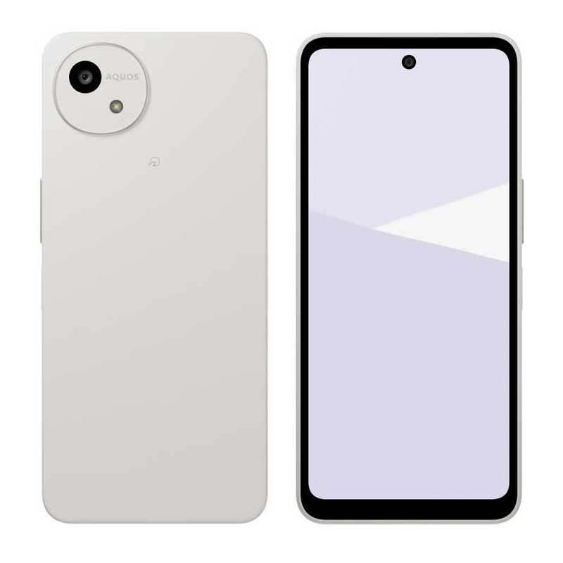 シャープ　SHARP　SIMフリースマートフォン AQUOS wish5 / Dimensity 6300 / 6.6インチ 4GB+128GB ユキ　SHM32W