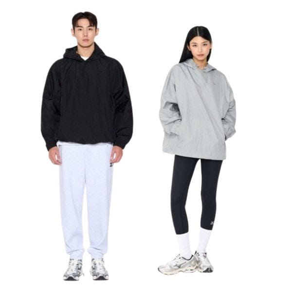 25SS 共用ウーブンフードプルオーバー カジュアル運動着 WOVEN HOOD PULLOVER オーバーフィット演出 32YE5A26 2C