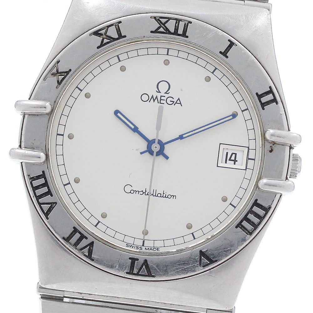 オメガ OMEGA コンステレーション デイト フラットベゼル クォーツ メンズ _931838【中古】