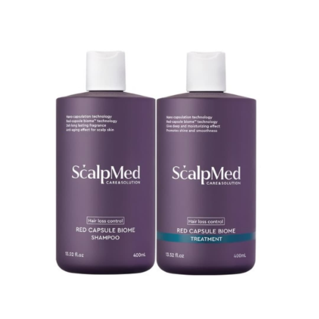 ScalpMed スカルプメド レッドカプセルバイオームシャンプー400ml+トリートメント400ml