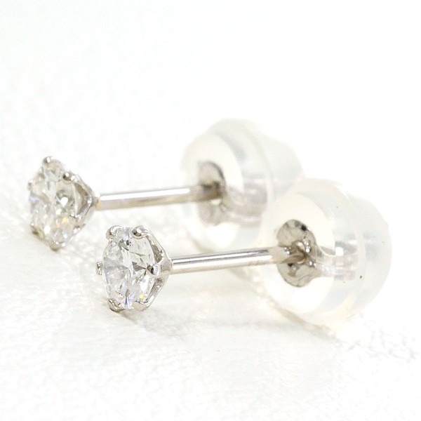 PT900 プラチナ ピアス ダイヤ 0.10 ×2 総重量約0.3g ジュエリー 中古