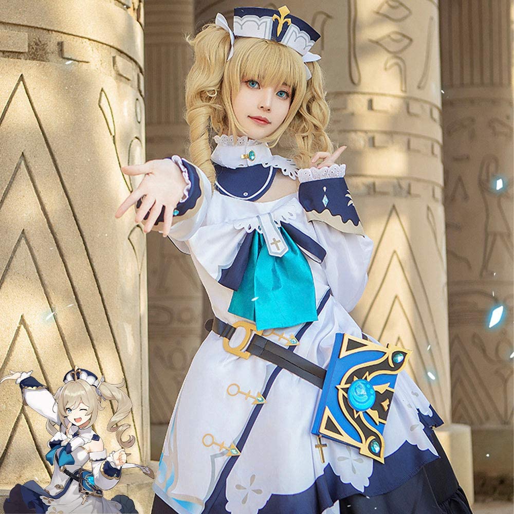 原神 ウィッグ付き バーバラ コスプレ Genshin げんしん コスプレ衣装コスチューム学園祭
