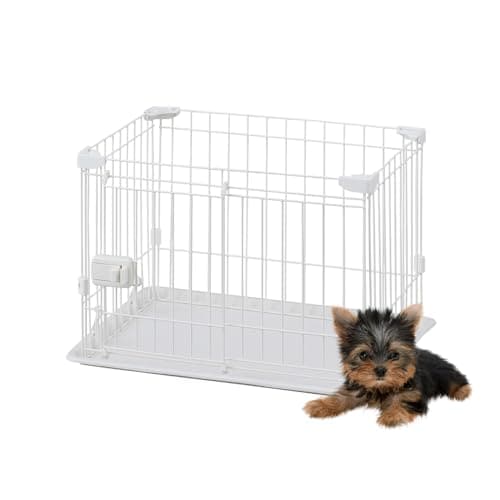 アイリスオーヤマ 犬 組み立て サークル システムサークルトレー付き STS-400T ホワイト 超