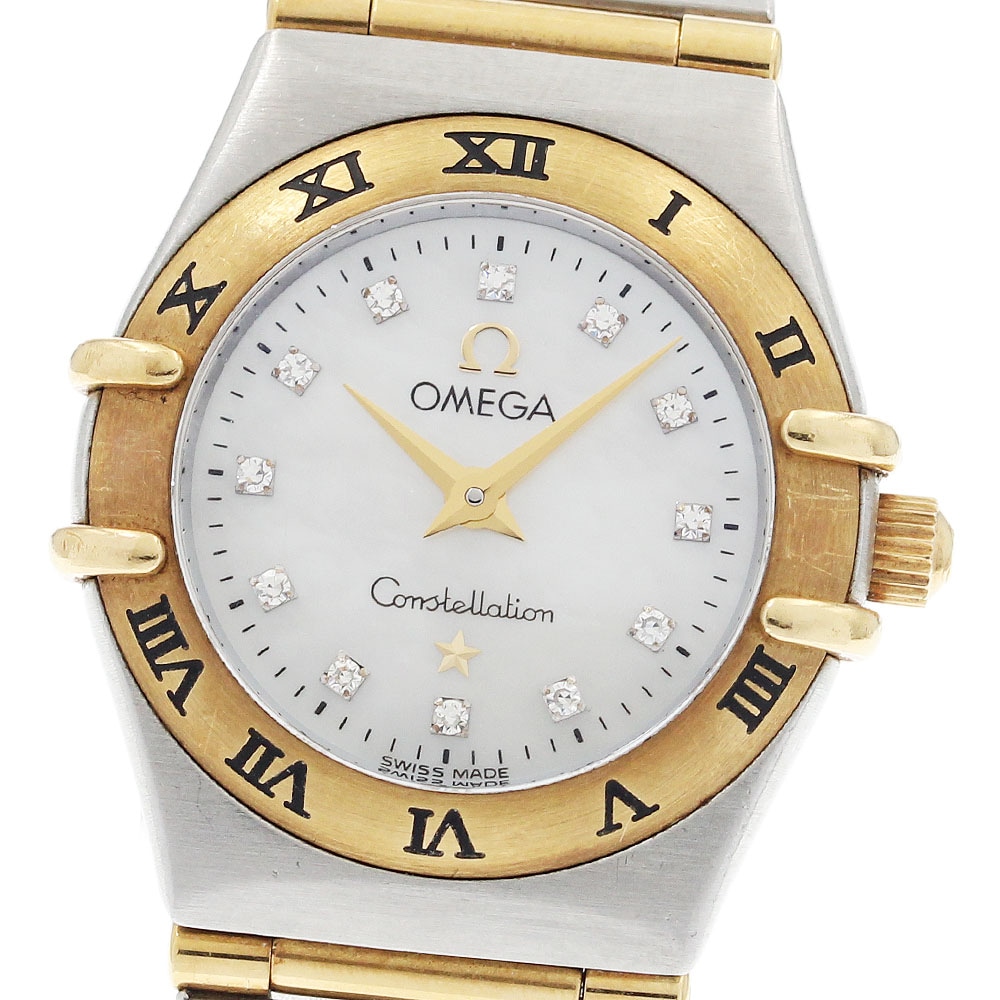 オメガ OMEGA 1262.75 コンステレーション 12Pダイヤ フルバー クォーツ レディース _935836【中古】