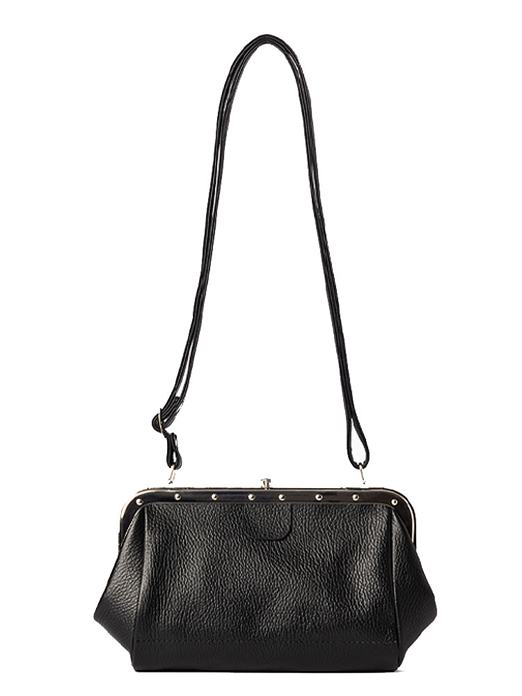 車掌バッグ 本革 4368 日本製 牛革 車掌鞄 かばん ショルダーバッグ ポシェット ミニバッグ ギフト プレゼント ブラック