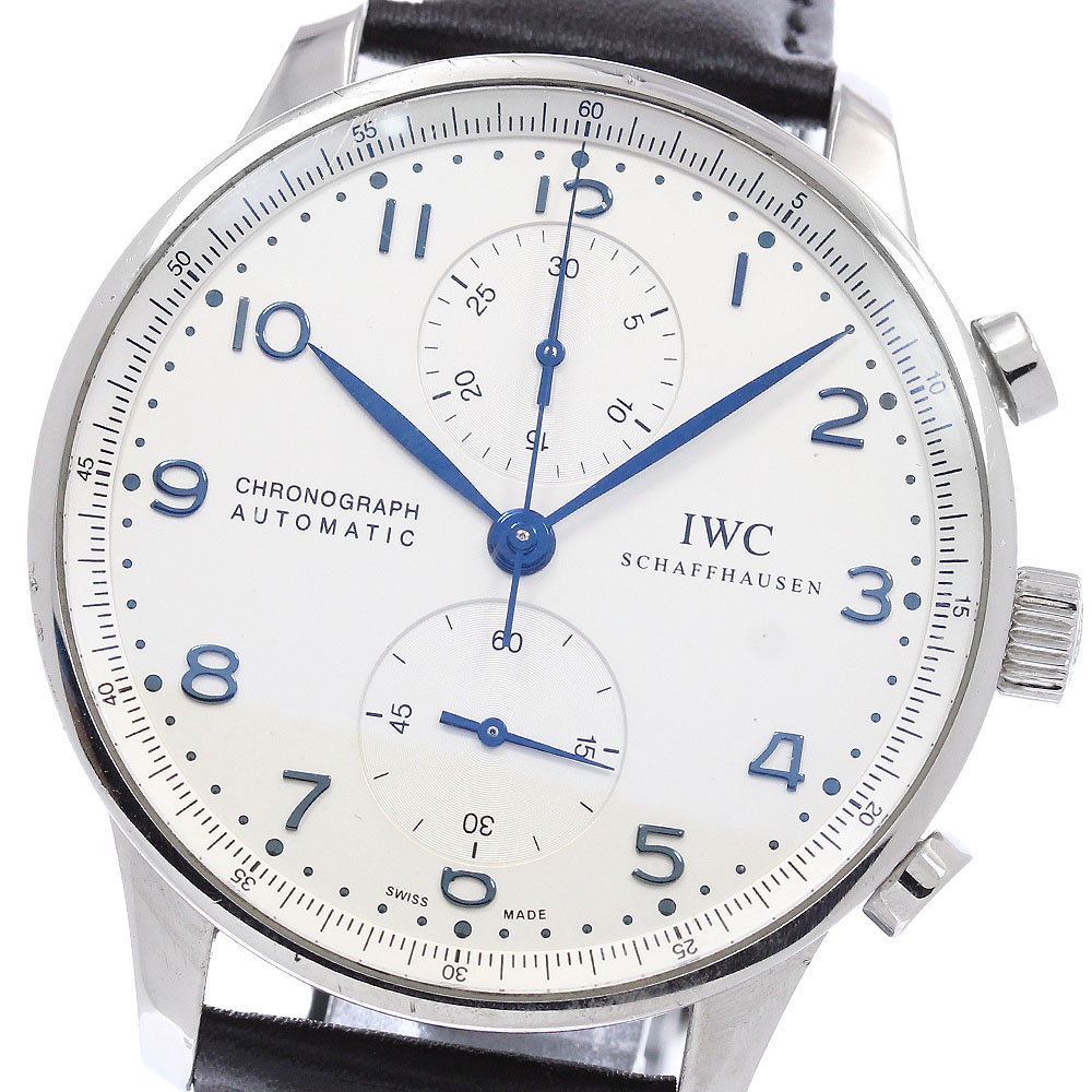 IWC IWC SCHAFFHAUSEN IW371446 ポルトギーゼ クロノグラフ スモールセコンド 自動巻き メンズ 保証書付き_958389【中古】