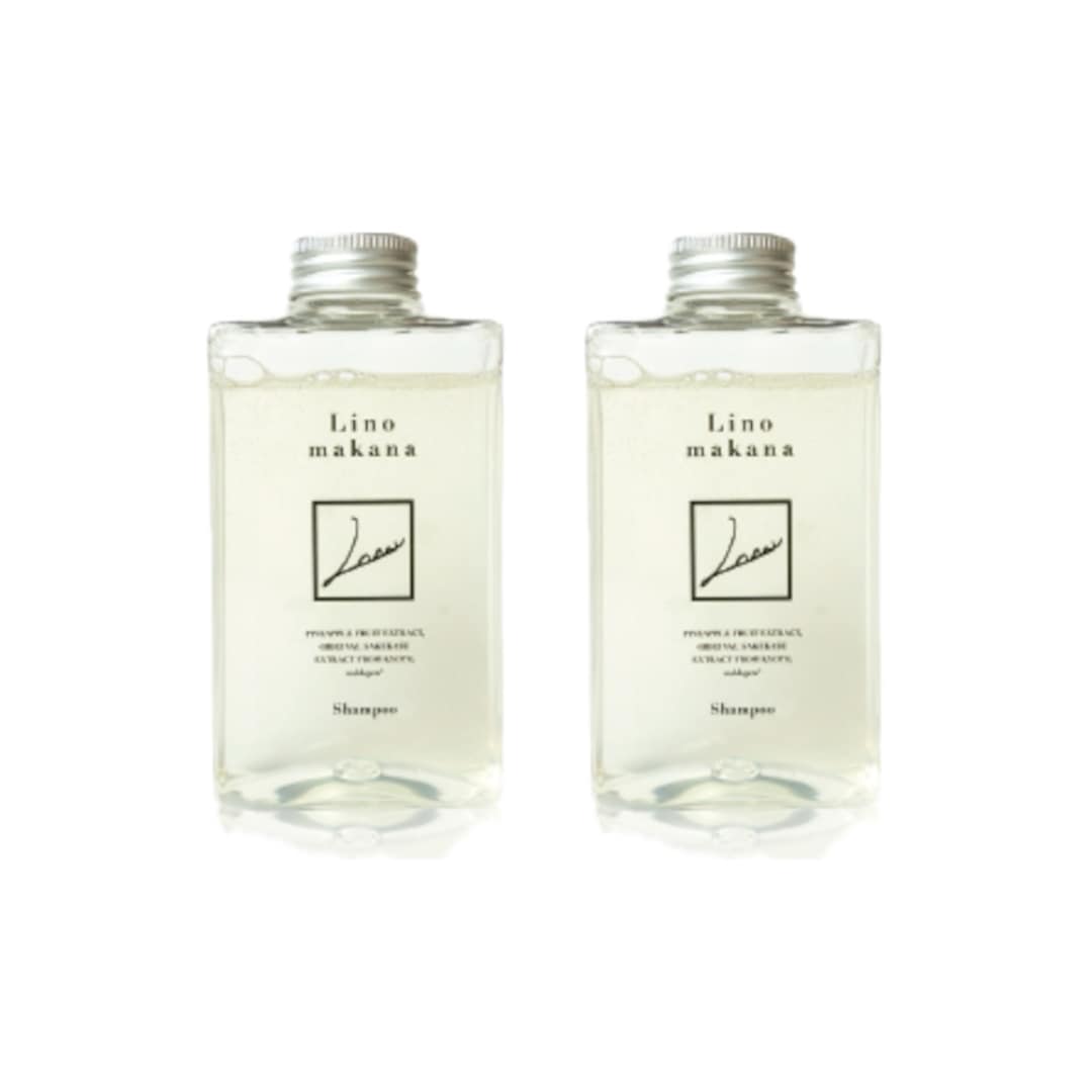 【２個セット】リノマカナ　ヘアシャンプー　300ml　サロン専売品　美容室専売品　美容液シャンプー　頭皮ケア　ココナッツオイル　グリチルリチン酸ジカリウム