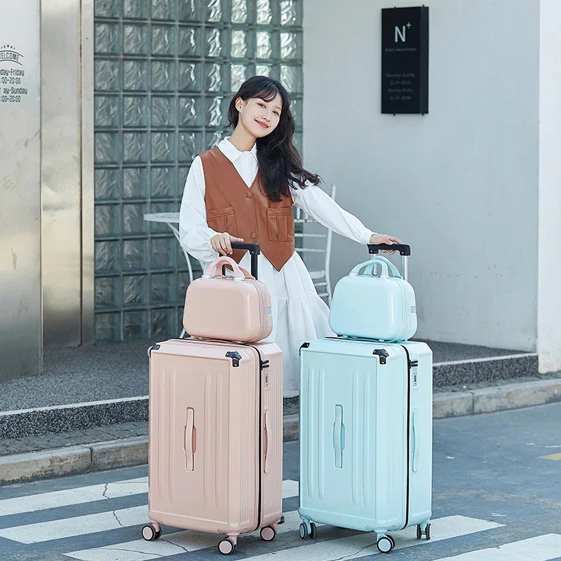 スーツケース 20-26インチの大容量ロッドボックスです アルミ合金のバッグ角は全方位で荷物を保護します 旅行用衣類収納ビジネススーツケース