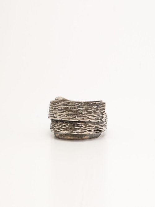 【HARANG】 HR 107R_Bold Rough Texture Ring 正規品