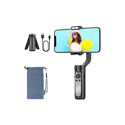 スマホジンバル スタビライザー 3軸 片手持ちジンバル折畳み式 操作