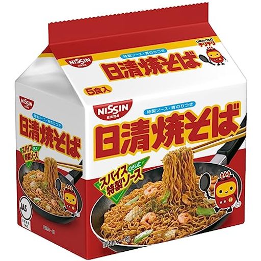 日清焼そば 5食パック 日清食品 インスタント 袋麺 焼きそば (1食100G×5袋)×6個