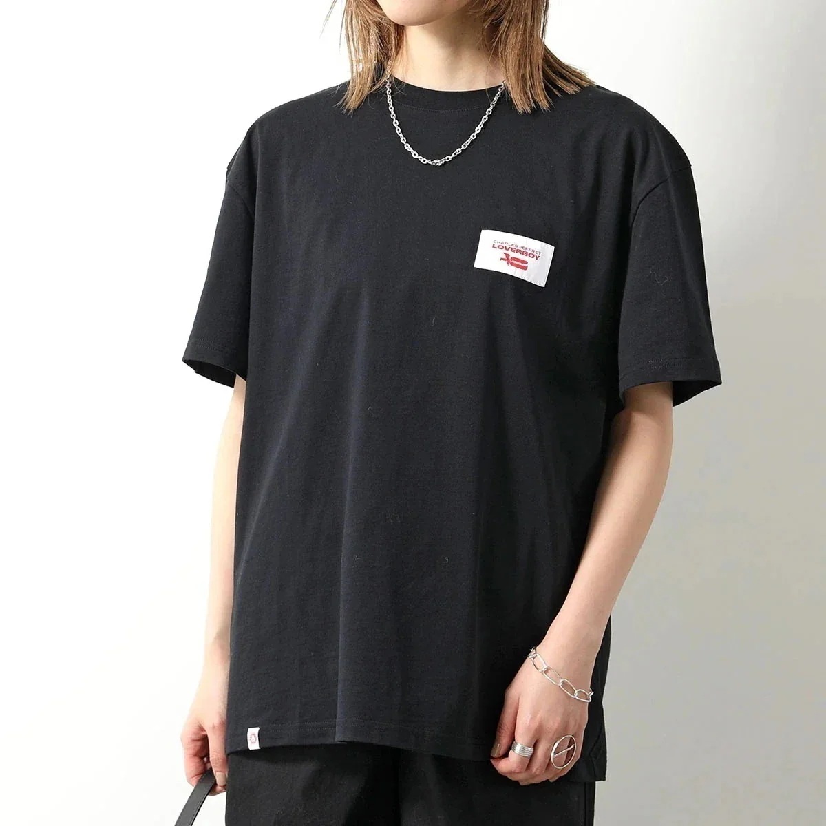 CHARLES JEFFREY LOVERBOY チャールズジェフリーラバーボーイ Tシャツ LABEL TEE 043100601 レディース 半袖 カットソ 【mega】