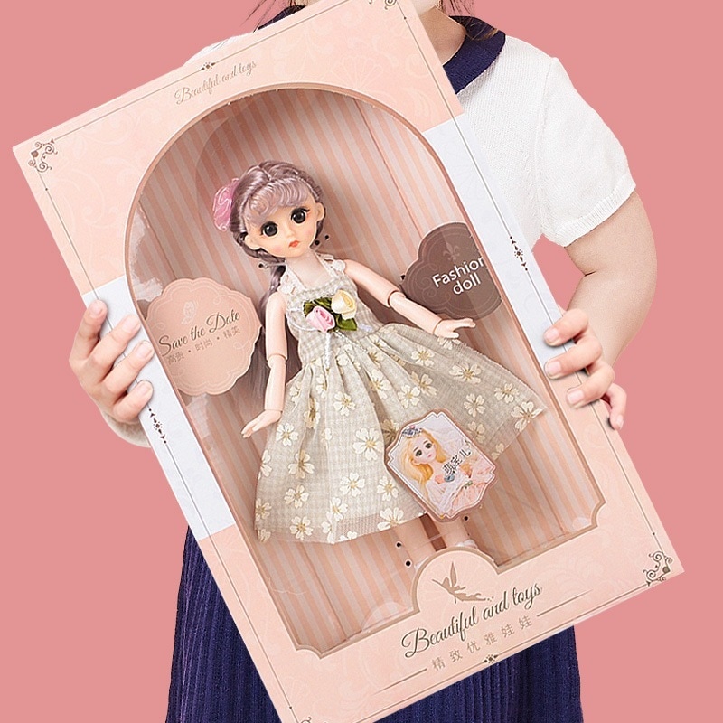 幼稚園女の子ギフト訓練機関ギフト小さな女の子のおもちゃ30センチメートル長髪バービー人形ギフトボックス