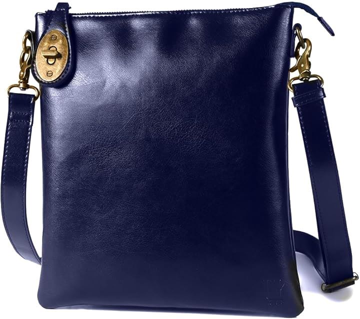 ちょっとした外出ならコレ ショルダーバッグ メンズ 小さめ 薄型 ミニ 皮 革 uy17(04.ネイビー)