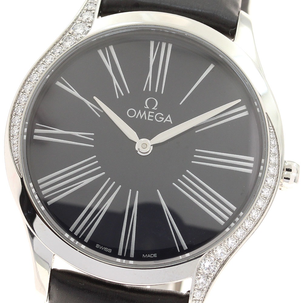 オメガ OMEGA 428.18.36.60.03.001 デビル トレゾア ダイヤベゼル クォーツ レディース 良品 _934146【中古】