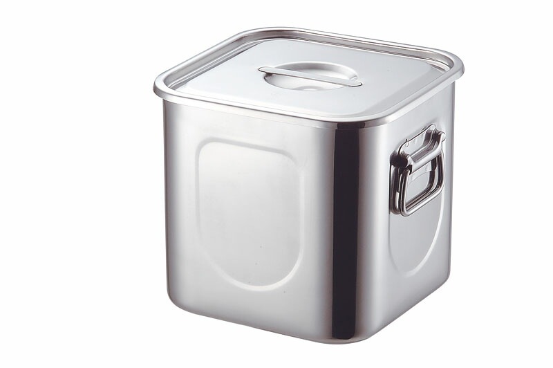 本間製作所 仔犬印 18-8角キッチンポット 27cm（19.0L） 手付 15,149円