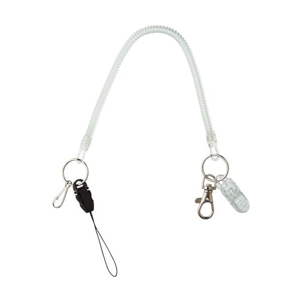 （まとめ） TANOSEE スパイラルキーチェーン 多機能 1個 [x30セット] 15,709円