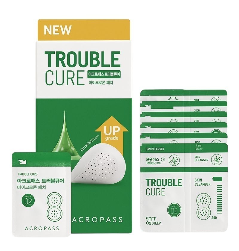 トラブルキュア + スキンクレンザー X ニキビパッチ 韓国スキンケア マイクロニードル 敏感肌用 話題の韓国コスメ 24枚 12枚 5,437円