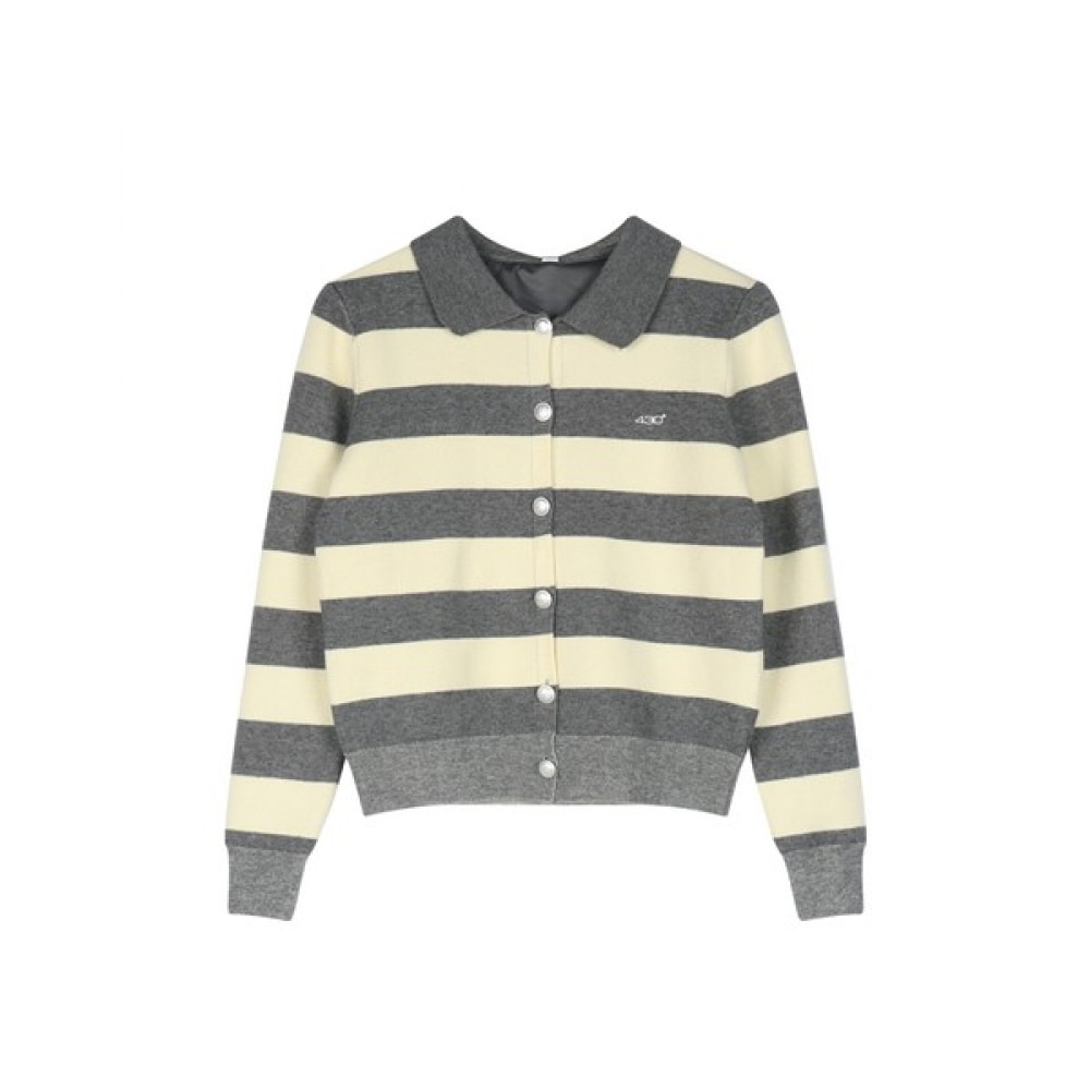 (ラックスゴルフ) ラックスゴルフ 430 ゴルフレディース防風ストライプニットカーディガン LB3W706W