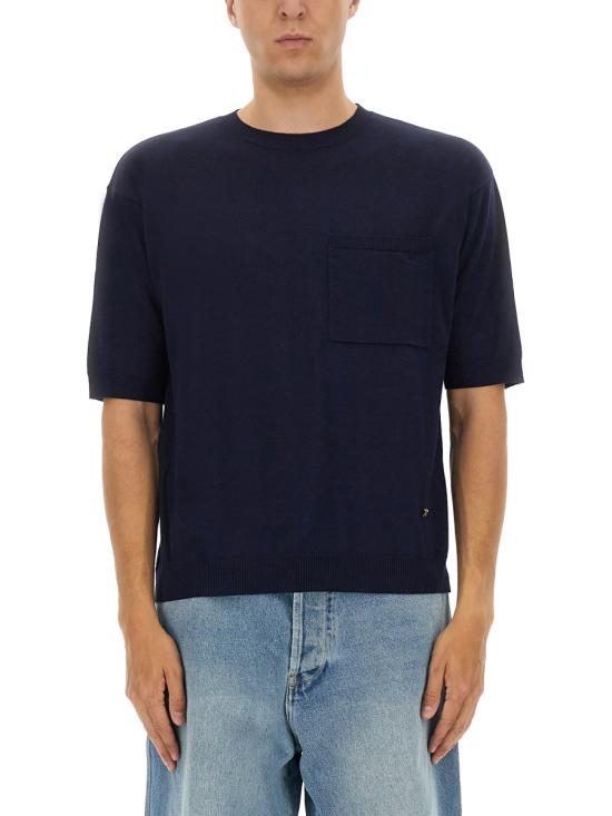 MOSCHINO Men T-Shirts 09065201 0510 BLUE