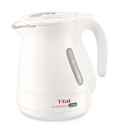 オンライン限定ティファール 電気ケトル 1.0L ジャスティン・プラス ロック ホワイト KO4411JP 1250Wのハイパワー たっぷり大容量 倒れてもお湯がこぼれない お手入れカンタン