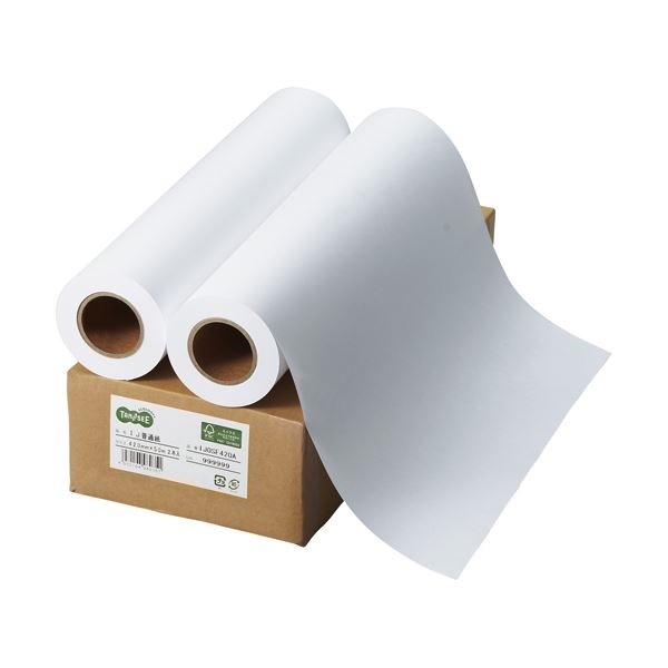 納得できる割引 (まとめ) 2セット 1箱(2本) 420mm50m A2ロール インクジェット用普通紙 TANOSEE 純正インク 納得できる割引 (まとめ) 2セット 1箱(2本) 420mm50m A2ロール インクジェット用普通紙 TANOSEE 純正インク