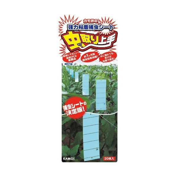 （まとめ）カモ井加工紙 虫取り上手 ブルー NO16246 1袋（20枚） [x3セット]